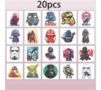 TEMU Tatuajes Temporales de STAR WARS - 20 unidades con personajes del de Star Wars - Perfectos para fiestas y decoraciones festivas, lo que los convierte en una opción de regalo ideal
