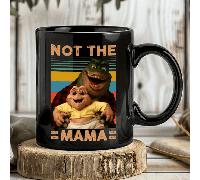 TEMU Taza de cerámica negra "No es la rana y el bebé" para café