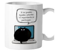 TEMU Taza gato, tazas de gatos originales, con frases divertidas, graciosa, humor , , Regalo, Cerámica 330 mL