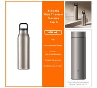 TEMU Taza Termo de Titanio Xiaomi G, 380ml / 450ml, , Titanio Puro, , Portátil, , Inodora, Retención de y Frío de 6 Horas, Portátil, Ergonómica, Duradera, Fácil de Limpiar