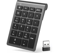 TEMU Teclado digital inalámbrico silencioso con enchufe USB y juego universal portátil ultrafino de tamaño