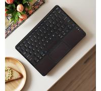 TEMU Teclado Inalámbrico Inalámbrico | Touchpad Portátil, Recargable, Compatible con iPad, Tablets , Smartphones iOS, , Carga USB Tipo-C