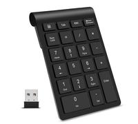 TEMU Teclado Numérico sin varillas, 22 Teclas Portátil de 2.4 GHz para Contabilidad Financiera con 10 Teclas Extendidas, Compatible con Laptop, PC, Computadora de Escritorio y Surface Pro