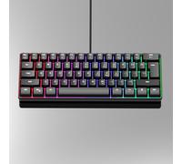 TEMU Teclado USB RGB Retroiluminado de 61 Teclas 60% Transparente | Teclado Ergonómico Portátil con Retroiluminación Multicolor para Gaming, Compatible con Windows, PC, PS4, ONE