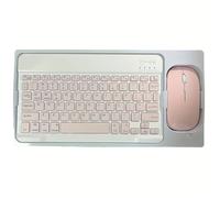 TEMU Teclado y Ratón Inalámbricos Combo Compatible con iPad, Tablet, Laptop, PC - Mini Portátil Silencioso - Carga, Ratón Trackball, Consumo de Energía, de Energía - Ideal para Oficina y Computadora