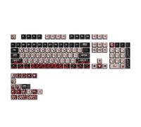 TEMU Teclas de póquer transparentes negras de Joker para personalización DIY: Incluye 75/84/87/96/98/100/104 teclas, teclado no incluido.