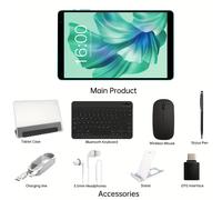 TEMU Teclast P85T 2024 Tableta de 8 pulgadas 14 Pad 800×1280 IPS/ 4GB RAM/ 64GB ROM/ A523 de 8 1.8GHz/ WIFI 5G/ 5000mAh/ Tipo-C/ Cámara de 0.3MP+2.0MP/ Teclado, Paquete de Accesorios