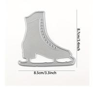 TEMU Técnicas Creativas de Manualidades, Troqueles de Corte de Metal de Patines de Hielo para Scrapbooking DIY, Decoración de Álbumes de Fotos en Relieve y Suministros para Hacer Tarjetas
