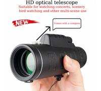 TEMU Telescopio monocular de 10X50 con manual - Admite una potente agrandamiento de 10X y un grande de 50 mm, para observación de aves, camping, senderismo, deportes