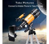 TEMU Telescopio Profesional Monocular F30070 con Zoom de 90x y Soporte, Telescopio de Observación de Estrellas y Luna HD, Regalo para Adultos, Niños y Niñas, Fotografía Astronómica