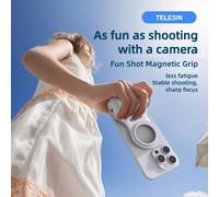 TEMU TELESIN. Cámara Asistente Magnética Móvil Estilo DSLR Compatible con Iphone y , Manivela de con Botón de Inalámbrico Desmontable, Interfaz de de 1/4, Mango Ergonómico para Cámara