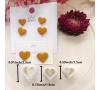 TEMU Tema de Amor, Juego de Cortadores de Arcilla de de 3 Piezas y Tamaños Diferentes para Joyería, Pendientes y Molde para Crear Vídeo