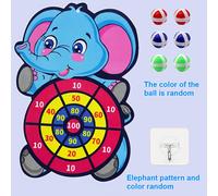 TEMU Temporada de : Juego - Pelota Adhesiva para Interacción Familiar en Interior, por , Halloween y Navidad, 1 Gancho + 3 o 6 Bolas Pegajosas Incluidas (Colores Aleatorios)