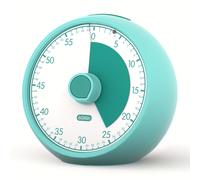 Temporizador Visual para Niños 60 Minutos - Analógico Silencioso de Cuenta Atrás Herramienta de Enfoque TDAH/Autismo, Gestión del Tiempo para Deberes, Tareas, Oficina, Cocina (Verde)