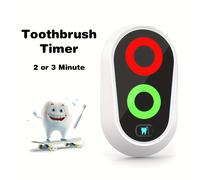 TEMU Temporizador visual divertido para cepillo de dientes de | Accesorio de baño motivacional para un mejor cuidado bucal, Material ABS, Funciona con pilas AAA, Marca: InfPokid