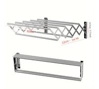 TEMU Tendedero de pared plegable para ropa, ideal para interiores, con diseño plegable y secado de toallas retráctil. Diseñado para ahorrar con varillas de secado. Tendederos