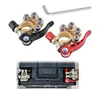 TEMU Terminal de Batería de Rápida para Coche - Abrazadera de Aleación de 12V 24V para Arnés de Cableado Automotriz