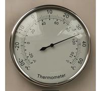 TEMU Termómetro Analógico de Esfera Grande de 128mm - Medidor de con Indicador Fácil de Leer, Diseño Duradero en Acrílico para Uso Interior/Exterior en , Oficinas y Invernaderos