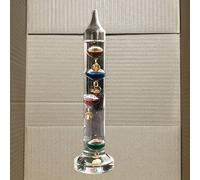 TEMU Termómetro de de Vidrio Flotante Cilíndrico Multicolor - Suministros de Oficina, Artesanía, Termómetro Sensor de Colorido - Nota: El Interno es Aceite de Densidad