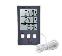 TEMU termómetro digital LCD para interiores y exteriores, higrómetro interior, medidor de y humedad