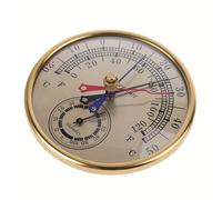 TEMU Termómetro Higrómetro de 5" - Monitor de y Humedad Interior/Exterior con Indicadores de /, Analógico y Montable en Pared (Sin Batería) para Oficina, Hogar