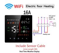 TEMU Termostato Inteligente WiFi para Radiadores Eléctricos con Control por Voz, Compatible con Google