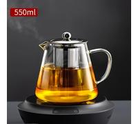 TEMU Tetera de Vidrio Premium con Infusor de Acero Inoxidable - Resistente al , para Lavavajillas para Café, Té en Flor y