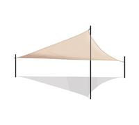 TEMU Textil - Toldo Vela de Rectangular - Impermeable y Transpirable. Toldo de Exterior para , Jardín y Patio con Protección Rayos UV. (Beige, 4x4x4m)