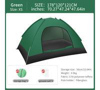 TEMU Tienda de campaña instantánea de emergencia para 1-2 , refugio portátil automático con montaje fácil, techo , naranja y negro, para camping al y en , tienda de campaña.