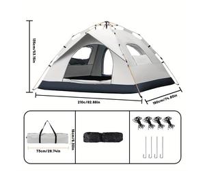 TEMU Tienda de Campaña para 2/4 , Montaje Rápido y Fácil, Carpa Portátil con Bolsa de Transporte, Ideal para Senderismo y al