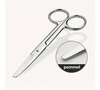 TEMU Tijeras de Acero Inoxidable, Tijeras, Corta Hilos, Tijeras Curvas, Tijeras de Belleza Rectas, Herramientas para Deshilachar, Tijeras de Grado Profesional, Acero de Calidad