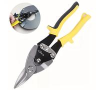 TEMU Tijeras de aviación industrial robustas - Tijeras versátiles de acero fundido para cortar y moldear metálica