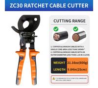 TEMU Tijeras de Cable con Manual, Cortador de Alambre de Acero, de Acero, Alambre de Aluminio, Alicates Especiales para Electricistas, Cortador de Cables con