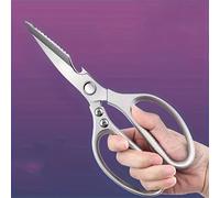 TEMU Tijeras de Cocina de Acero Inoxidable de Resistencia HFQHFQ con Hoja - Tijeras Profesionales para Carne y Huesos, Ideales para Hogar, Exteriores y Carnicería - Multiusos de Durabilidad e Higiene