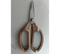 TEMU Tijeras de Cocina Multiusos con Mango Ergonómico en Madera de Acacia, 3.0 mm de Grosor, Tijeras Duraderas de Acer Inoxidable