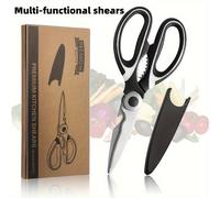 TEMU Tijeras de Cocina - Tijeras de Acero Inoxidable de Resistencia para Cortar Carne, Alimentos, Pescado, Aves, Tijeras Multiusos Afiladas y para Lavavajillas