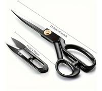 TEMU Tijeras de Costura Profesionales de 10 Pulgadas con Hojas de Acero - Tijeras de Corte de Tela Afiladas como Acero de Carbono, Tijeras Grandes Anticorrosivas para Costura, Papel y Tela (/Dorado)