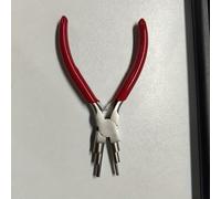 TEMU Tijeras de joyería de 6 en 1 de acero al carbono para hacer y envolver, herramienta de formación de alambre redonda para bisutería, herramienta manual de 6 para joyería antióxido - Paquete de 1