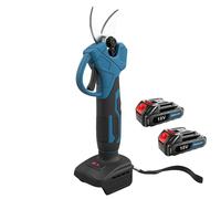TEMU Tijeras de podar eléctricas inalámbricas, diámetro de 25 mm, 2 baterías de 3.0Ah, motor sin escobillas, compatible con batería Makita, para podar árboles, arbustos y árboles frutales