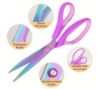 TEMU Tijeras de versátiles para uso en oficina y hogar, ideales para costura y confección. tijeras de acero inoxidable están recubiertas de titanio y en , con modelos para 2024.