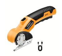 TEMU Tijeras eléctricas inalámbricas multifuncionales - ideales para cortar alfombras, cuero sintético, papel, tableros y más - recargables, potentes e intuitivas con diseño compacto