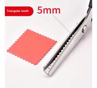 TEMU Tijeras Ergonómicas de Acero Inoxidable para Encaje con - 0.82" para Cortar y Coser Tela, Dientes de Sierra Triangulares para Precisión DIY, Herramienta de Artesanía Multiusos, Adorno de Encaje