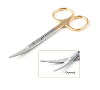 TEMU Tijeras grandes curvadas de 11.5 cm de acero inoxidable, de medición, adecuadas para enseñanza, gasa, extracción de hilos y no médicos.