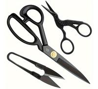 TEMU Tijeras Profesionales de , Tijeras de Corte Vintage de Acero Inoxidable para Tela y Cuero Sintético, Tijeras de Manualidades para Costura