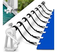 TEMU Tillvex® Premium de Enrollador para Piscinas 1.05-6.15 m | de Enrollado Solar | Enrollador de Cubiertas y Lonas para Piscinas con Correas | Material Resistente a