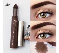 TEMU Tinte para cejas con punta de esponja, resistente y a las manchas, un acabado natural y fácil aplicación. Adecuado para maquillaje diario, disponible en versátiles como negro , café y marrón.