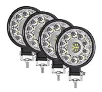 TEMU Tira de luz LED mini de 66W para coches, para camiones, ATV, vehículos 4X4, SUV y faros LED, funciona a 12V o 24V, sin batería