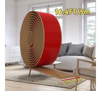 TEMU Tira de transición de piso de PVC autocolante de 16,4 pies - Fácil de instalar, cubierta duradera para pisos de madera y azulejos, superficie para altura consistente.