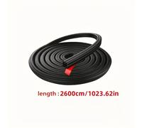 TEMU Tira de universal para puertas de coche de 85 pies, triple capa autoadhesiva, insonorizada e impermeable para ventanas, maleteros y capó de coches - Material de goma sintética