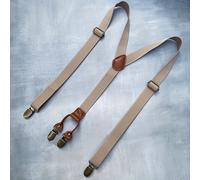 TEMU Tirantes para hombre estilo , cinturón elástico tejido con clips de cobre, accesorio de escenario ajustable, tirantes para pantalones de traje de de boda